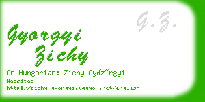 gyorgyi zichy business card